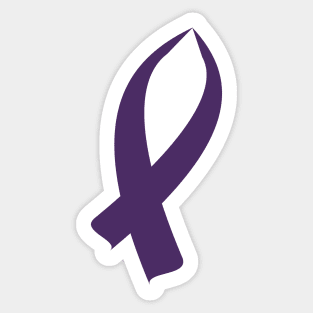 Awareness Ribbon (Purple) Sticker